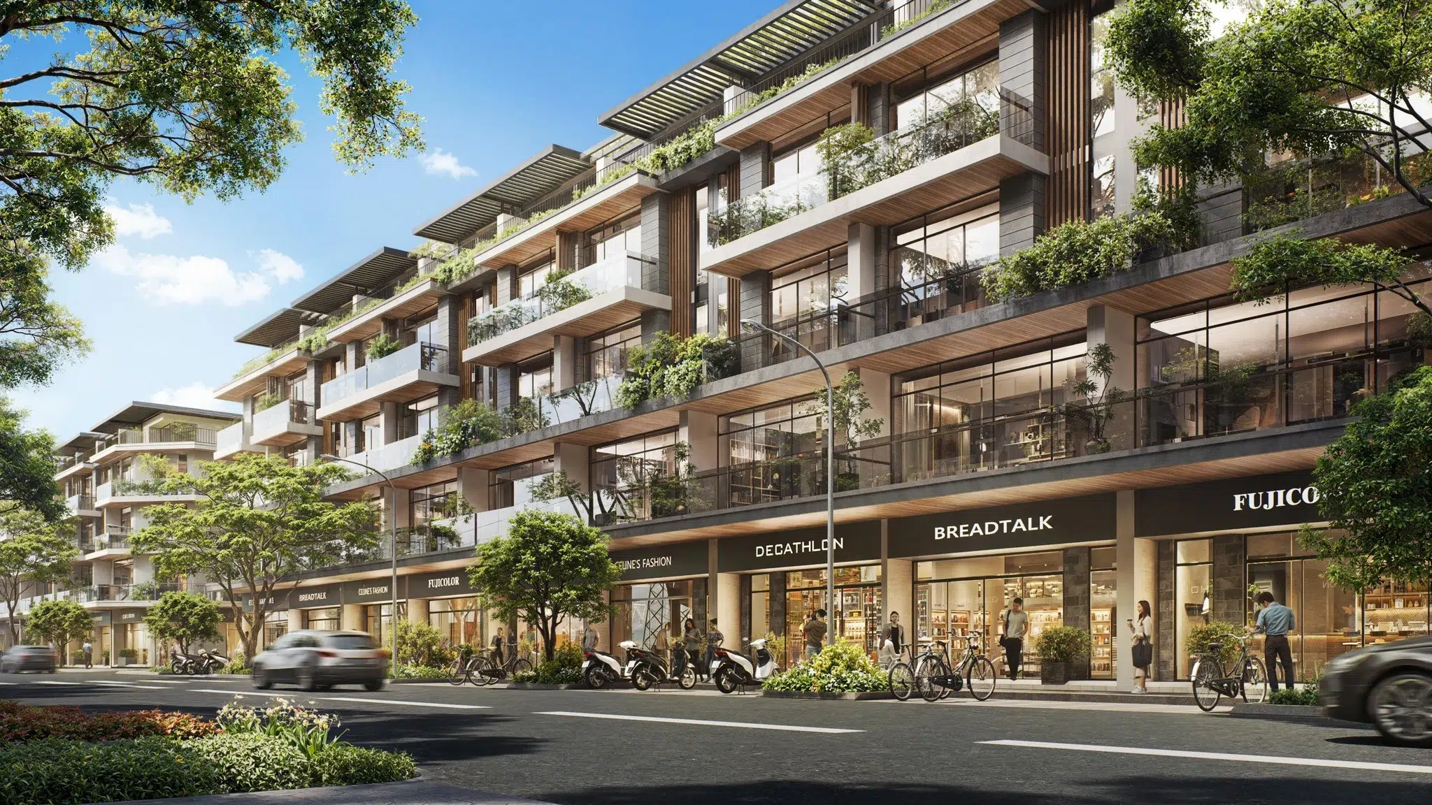 Phoi canh shophouse thanh phu centre point